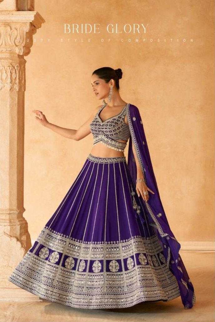Bridal Embroidered Lehenga for Elegant Wedding Style - MYLUXURY LANE ENTERPRISE